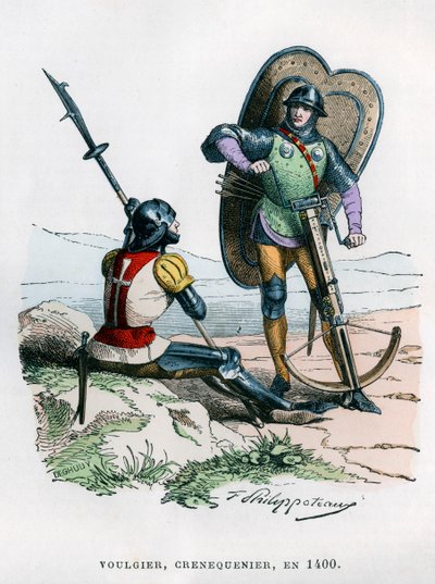 Soldater, 1400 1882-1884. av Felix Henri Emmanuel Philippoteaux