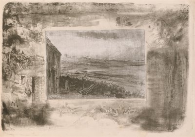 Fiskarstuga, 1892. av Felix Hilaire Buhot