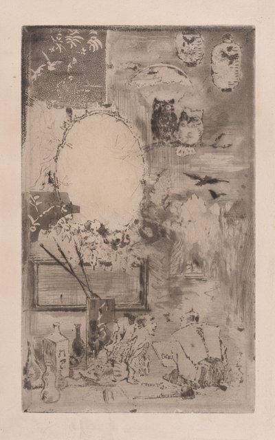Japanska dopet, 1860-98. av Felix Hilaire Buhot