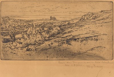 Saint-Michel-kapellet i Estre (andra versionen) av Felix Hilaire Buhot