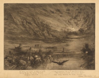 Les Esprits des Villes Mortes (Andar från de dödas städer) av Felix Hilaire Buhot