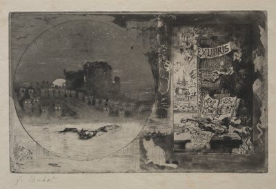 Ugglornas slott, 1887. av Felix Hilaire Buhot