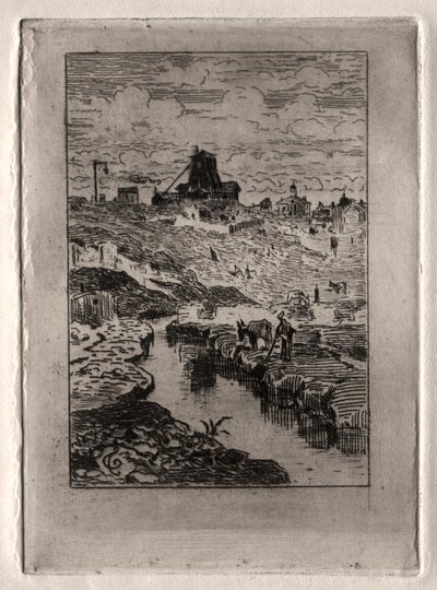 Brunnen vid Cailles kulle av Felix Hilaire Buhot