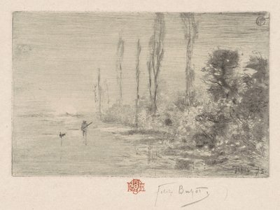 En höstmorgon hösteftermiddag, 1875. av Felix Hilaire Buhot