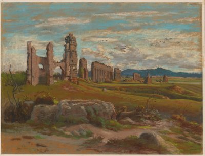 Aqua Claudia i den romerska Campagna av Felix Hippolyte Lanoue