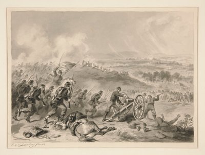 Slaget vid Gettysburg av Felix O. C. Darley