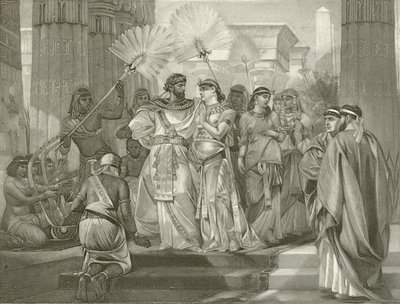 Antony och Cleopatra. Akt I, Scen I (djuptryck) av Felix Octavius Carr Darley