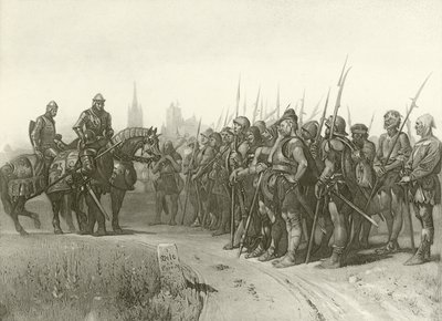 Första delen av kung Henrik den IV. Akt IV, Scen II (gravyr) av Felix Octavius Carr Darley