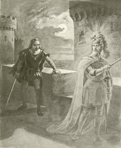 Liten by. Akt I, Scen V (gravyr) av Felix Octavius Carr Darley