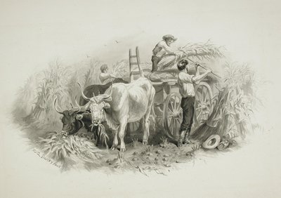 Höskördsscen av Felix Octavius Carr Darley