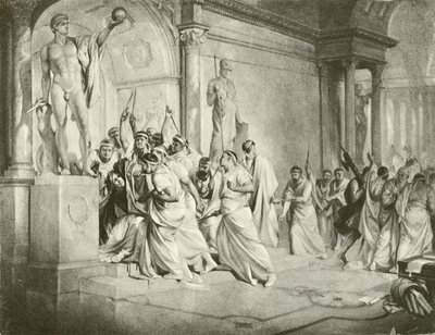 Julius Caesar. Akt III-Scen I (djuptryck) av Felix Octavius Carr Darley