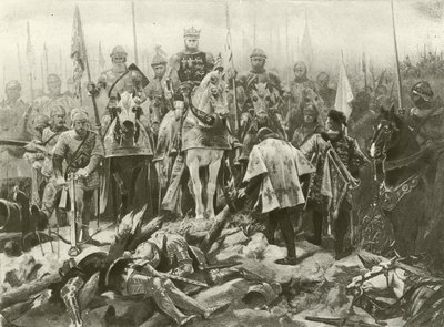 Kung Henrik V. Akt IV, scen VII (gravyr) av Felix Octavius Carr Darley