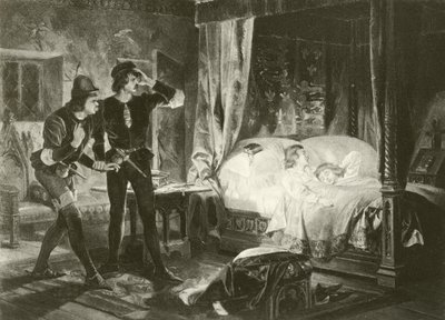Kung Richard den tredje. Akt IV-Scen III (gravyr) av Felix Octavius Carr Darley