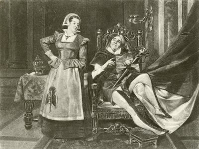 Tolfte natten. Akt I-Scen V (gravyr) av Felix Octavius Carr Darley