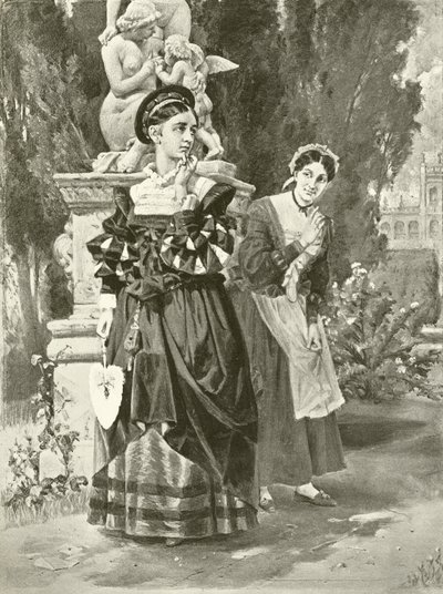Två herrar från Verona. Akt I, scen II (gravyr) av Felix Octavius Carr Darley