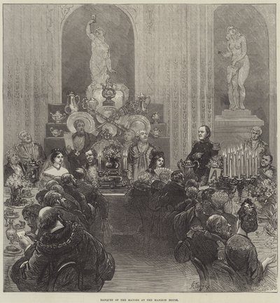 Borgmästarnas bankett på Mansion House av Felix Regamey