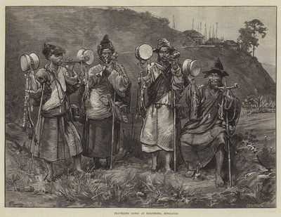 Resande lamor i Darjeeling, Himalaya av Felix Regamey