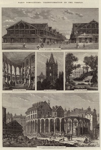 Paris rivningar, omvandling av templet av Felix Thorigny