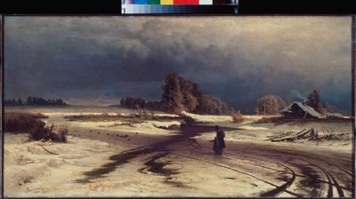 Degel (tina) - Peinture de Fyodor Vasilyev (Feodor Alexandrovich, Fiodor Alexandrovitch Vassiliev (1850-1873), huile sur toile av Feodor Alexandrovich Vassiliev