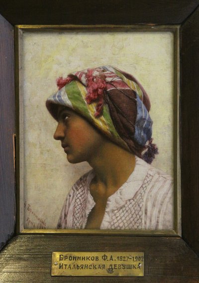 Den italienska flickan, 1880 av Feodor Andreyevich Bronnikov