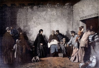 The Mount of Piety - från målningen av Heilbuth - i "" Le Petite Journal"" december 1895 av Ferdinand (after) Heilbuth