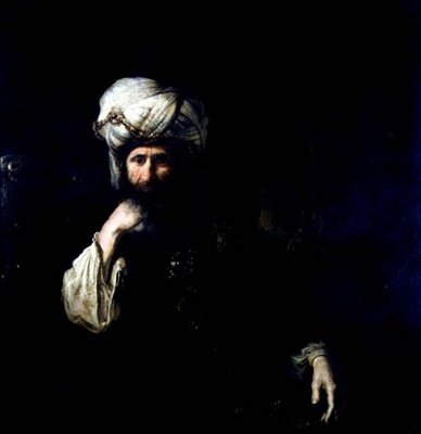En filosof i hans arbetsrum (olja på duk) av Ferdinand Bol