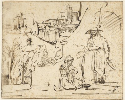 Kristus visar sig för Maria Magdalena som trädgårdsmästare (Noli me tangere) av Ferdinand Bol