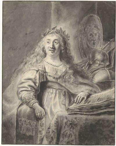 Minerva i sin studerkammare av Ferdinand Bol