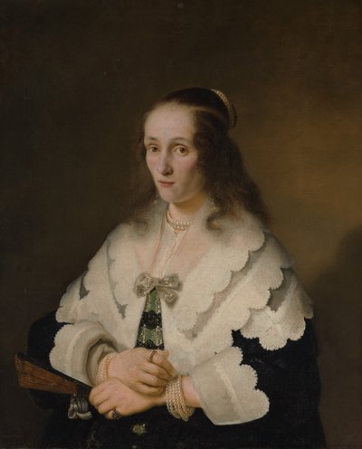 Porträtt av en kvinna av Ferdinand Bol