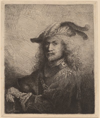 Porträtt av en officer av Ferdinand Bol