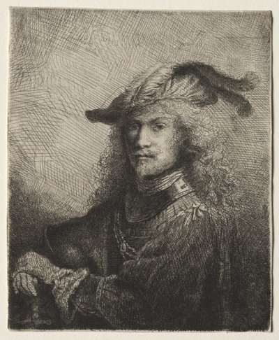 Porträtt av en officer av Ferdinand Bol