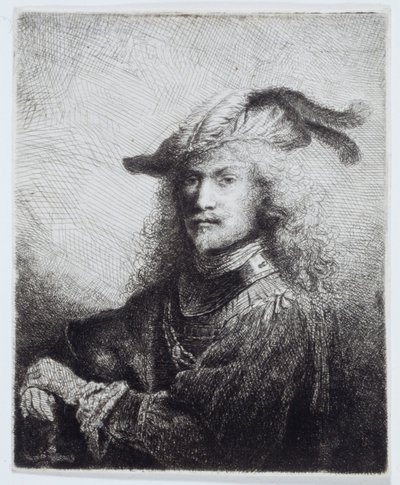 Porträtt av en officer av Ferdinand Bol