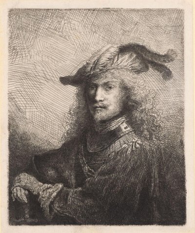 Porträtt av en officer av Ferdinand Bol