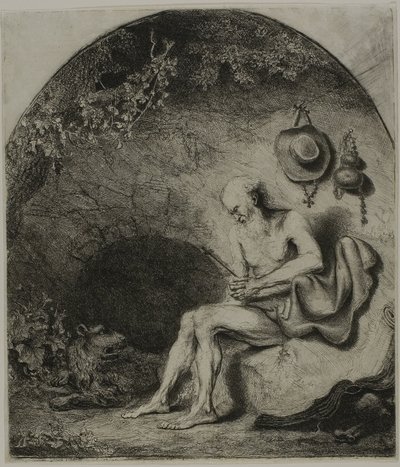 Den helige Hieronymus i botgörelsen av Ferdinand Bol