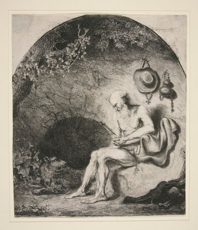 St. Hieronymus i grottan av Ferdinand Bol