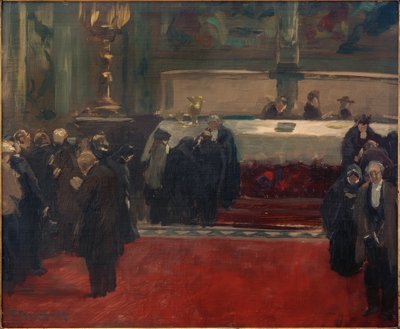 Skiss till målningen Nattvard av Ferdinand Brutt