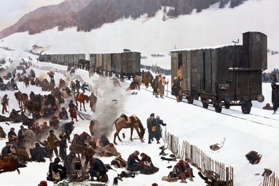 Bourbaki Panorama von Ferdinand & Castres Edouard (1838-1902) Hodler