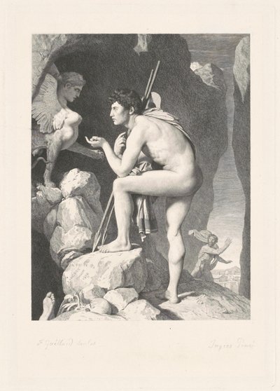Oidipus av Ferdinand Gaillard, after Jean Auguste Dominique Ingres