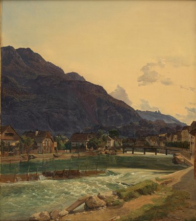 Floden Traun vid Ischl av Ferdinand Georg Waldmüller