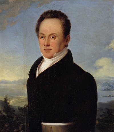 Porträtt av Janos von Szallopek av Ferdinand Georg Waldmüller