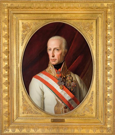 Porträtt av kejsar Frans I av Österrike (1768-1835) av Ferdinand Georg Waldmuller