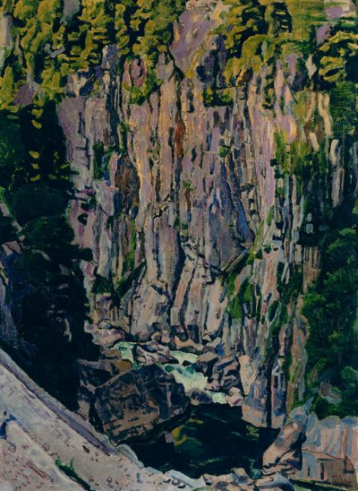 Aare Gorge av Ferdinand Hodler