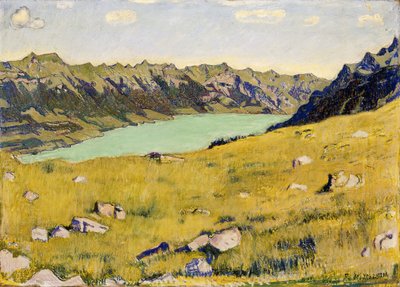 Brienzsjön från Breitlauenen, 1906 av Ferdinand Hodler