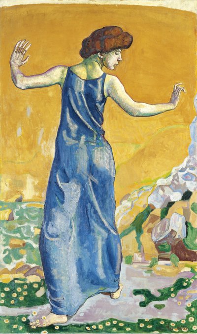 Glad kvinna av Ferdinand Hodler