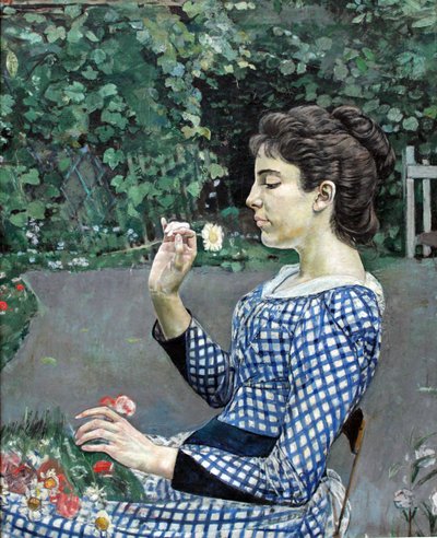 Porträtt av Hélène Weiglé av Ferdinand Hodler