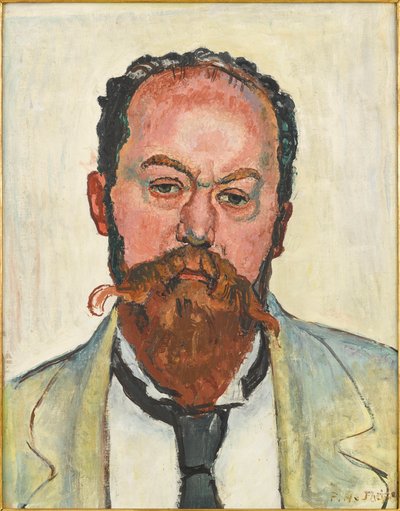 Porträtt av Mathias Morhardt 1863-1939, 1913. av Ferdinand Hodler