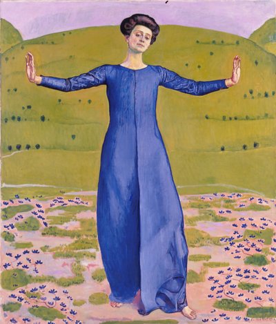 Sång från fjärran, 1906 av Ferdinand Hodler
