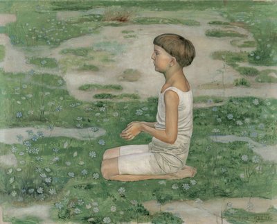 Tillbedjan II, 1894. av Ferdinand Hodler