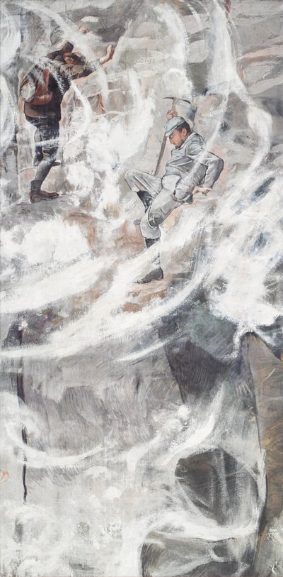 Klättringen, 1894. av Ferdinand Hodler