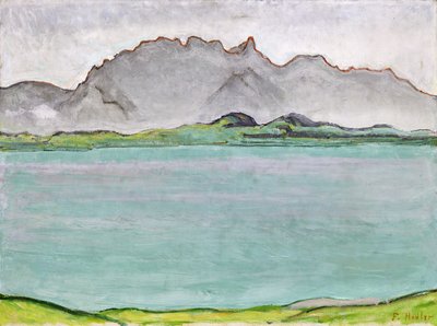 Stockhornbergen och Thunsjön, 1911 av Ferdinand Hodler